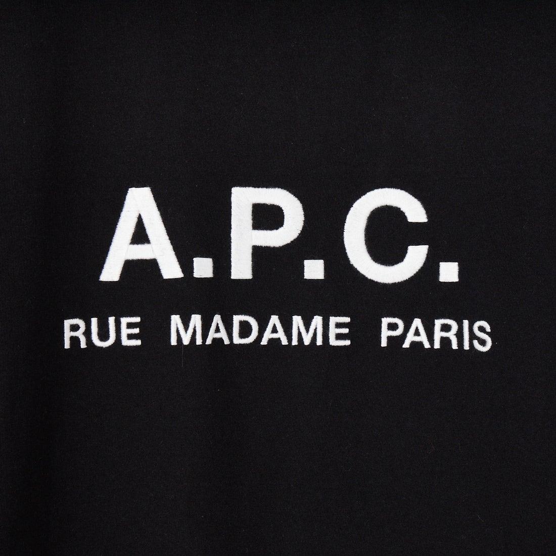 A.P.C. [アー・ペー・セー] APCロゴTシャツ [T-SHIRT-RUE-MADAME-H] 99 NOIR