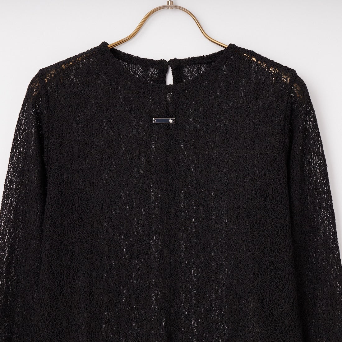 &g'aime [アンジェム] レースカットトップス [988-68100] ﾌﾞﾗｯｸ