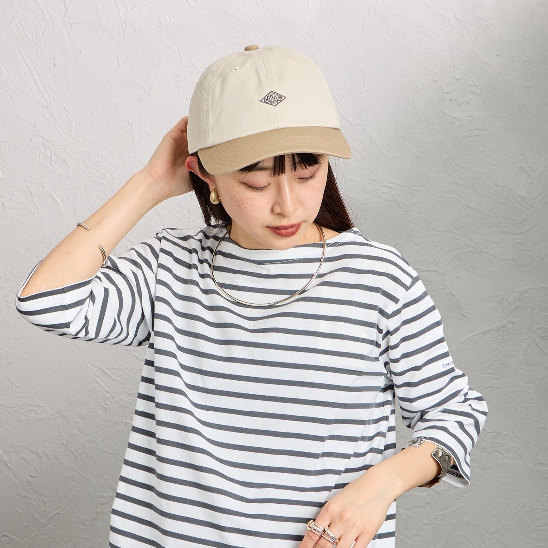 DANTON [ダントン] チノクロス ツートーン6パネルキャップ [DT-H0228TKC] OYSTER/BEG