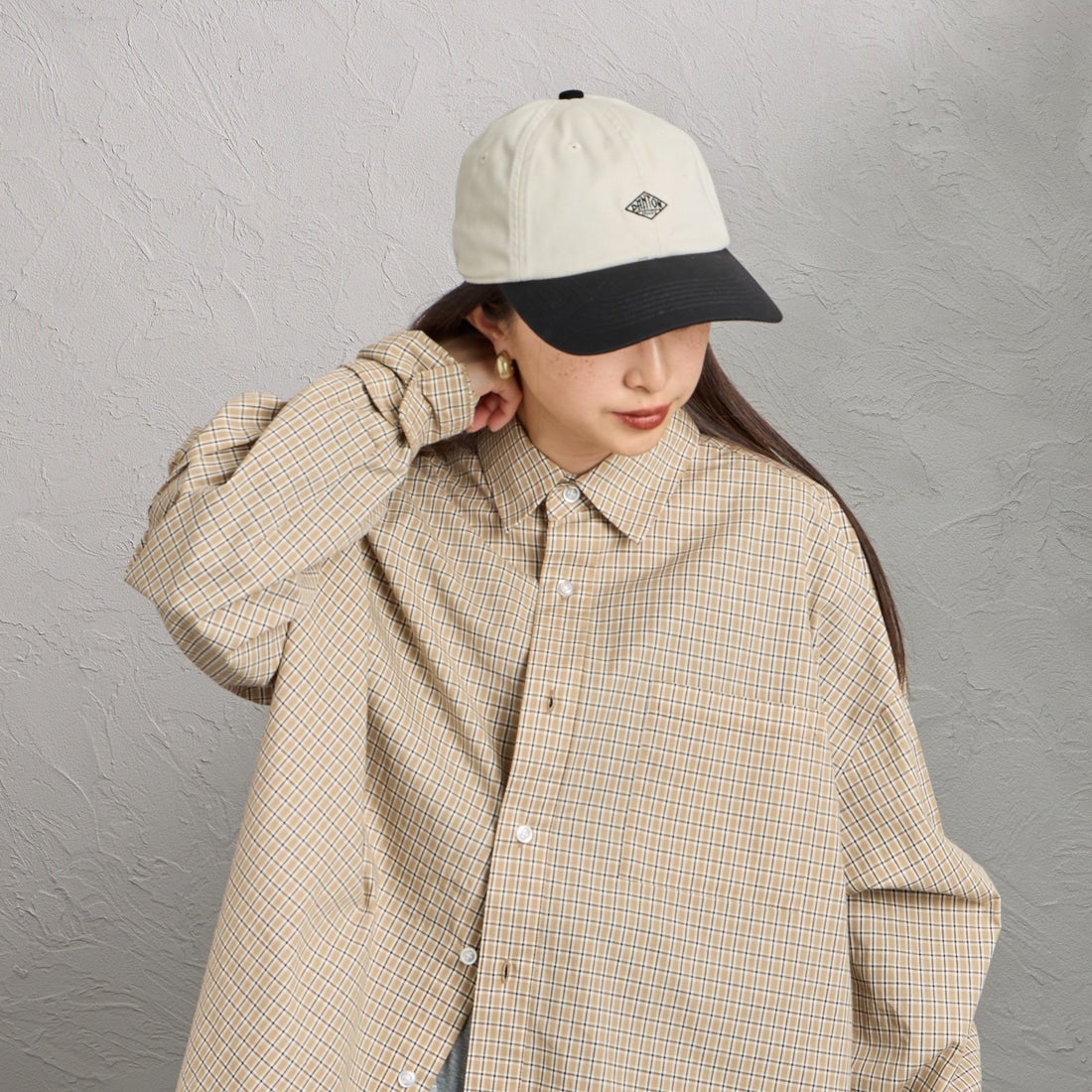 DANTON [ダントン] チノクロス ツートーン6パネルキャップ [DT-H0228TKC] ECRU/BLACK