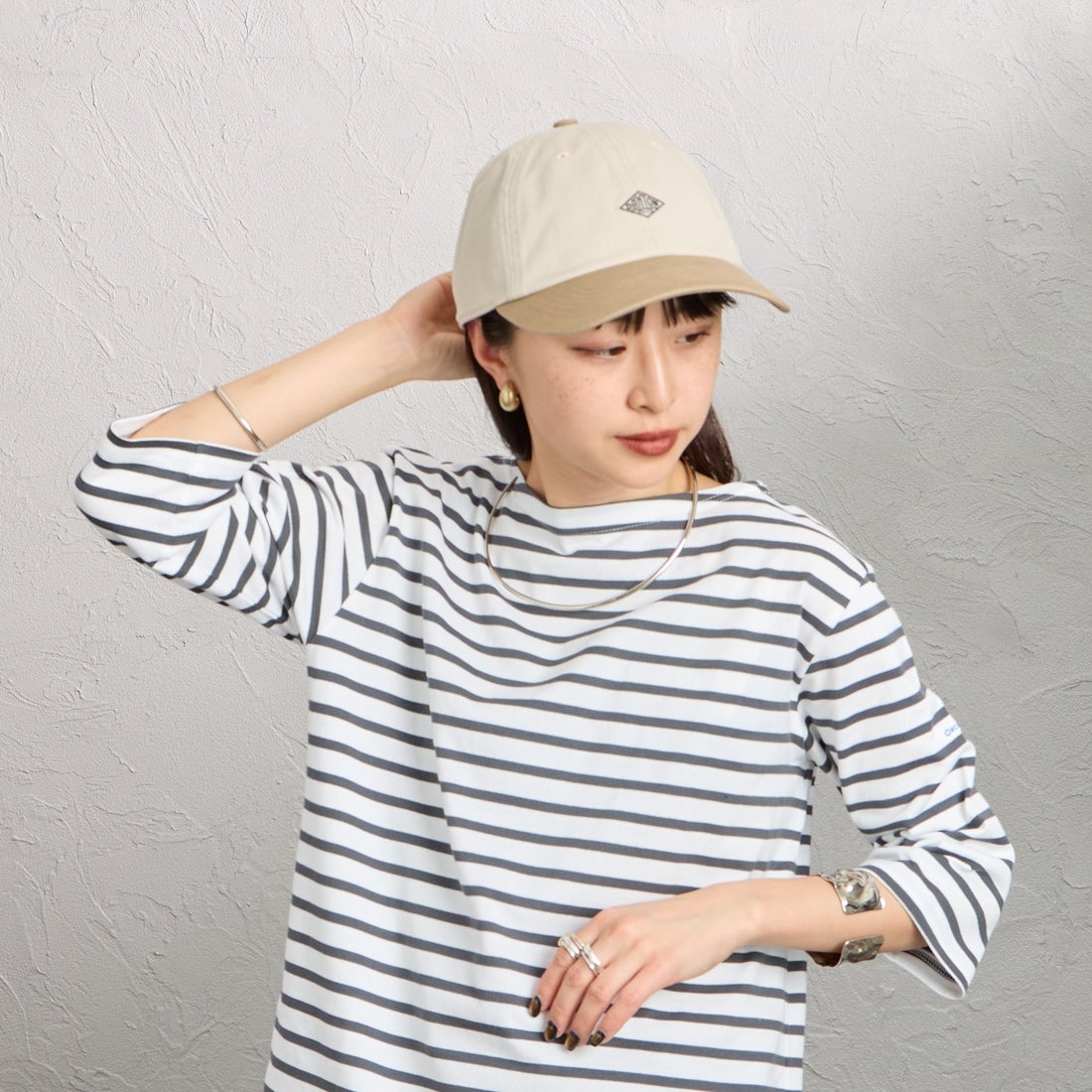 DANTON [ダントン] チノクロス ツートーン6パネルキャップ [DT-H0228TKC] OYSTER/BEG