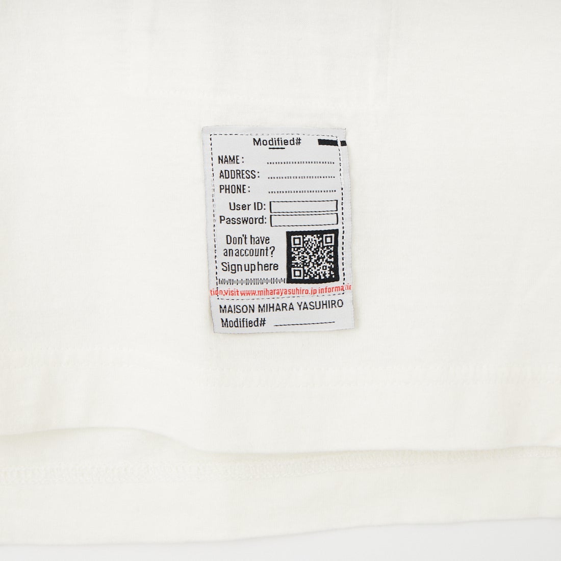 Maison MIHARA YASUHIRO [メゾン ミハラヤスヒロ] レオン プリンテッドTシャツ [J16TS861] WHITE