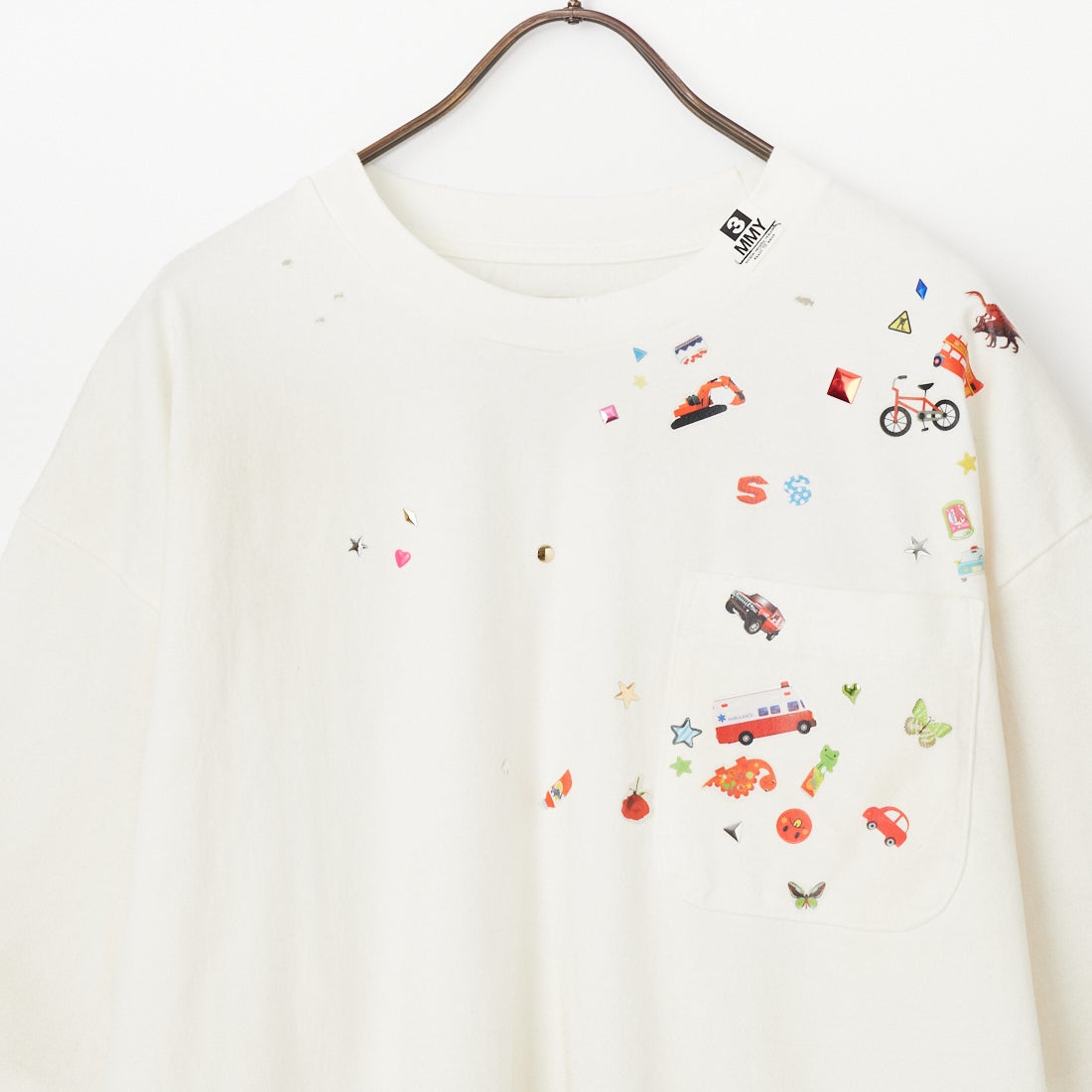 Maison MIHARA YASUHIRO [メゾン ミハラヤスヒロ] キッズステッカープリントTシャツ [J16TS821] WHITE