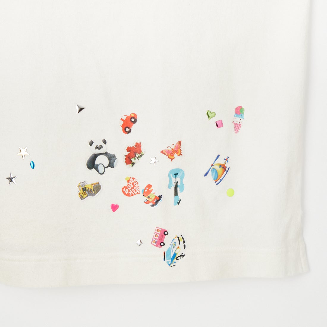 Maison MIHARA YASUHIRO [メゾン ミハラヤスヒロ] キッズステッカープリントTシャツ [J16TS821] WHITE