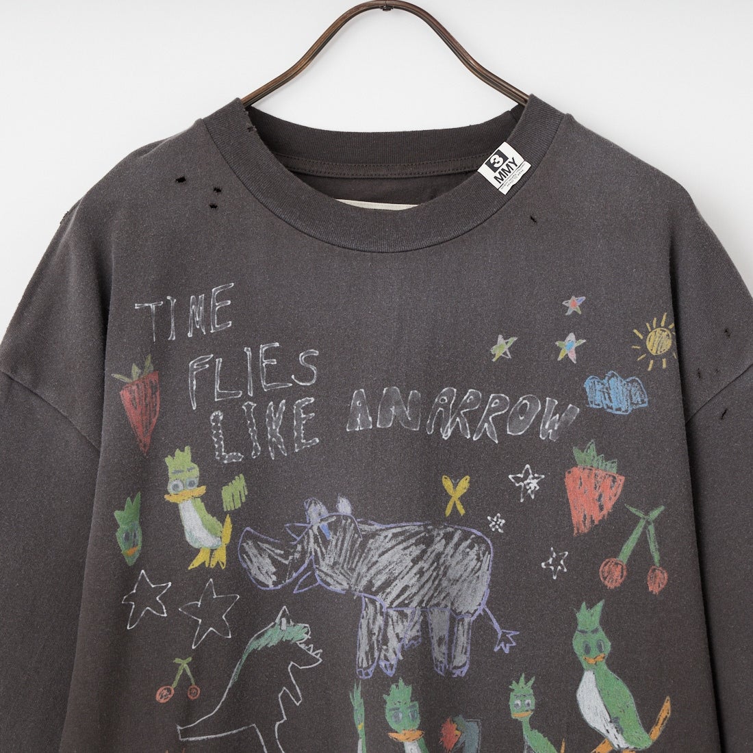 Maison MIHARA YASUHIRO [メゾン ミハラヤスヒロ] キッズドゥードゥルプリントTシャツ [J16TS831] BLACK