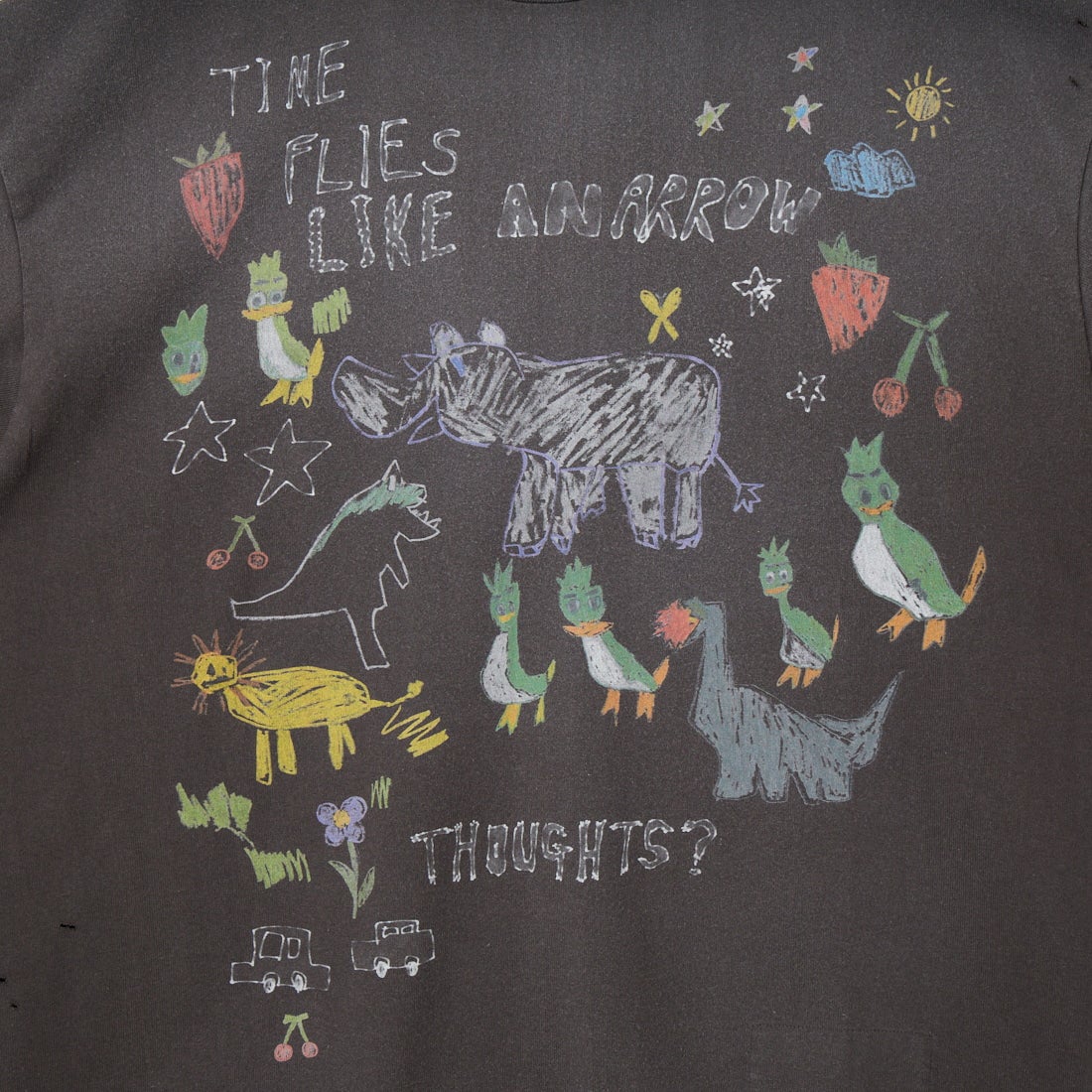 Maison MIHARA YASUHIRO [メゾン ミハラヤスヒロ] キッズドゥードゥルプリントTシャツ [J16TS831] BLACK