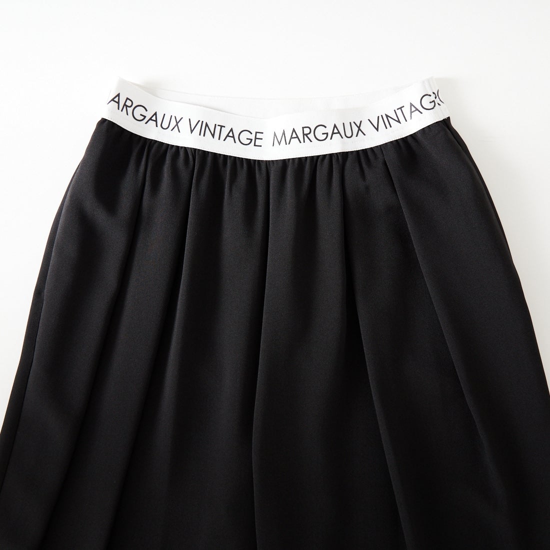 Margaux vintage [マルゴーヴィンテージ] ウエストロゴタックパンツ [MG-PT-26007-S] BLACK