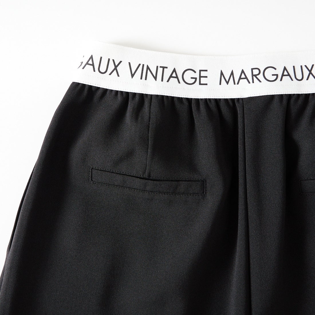 Margaux vintage [マルゴーヴィンテージ] ウエストロゴタックパンツ [MG-PT-26007-S] BLACK