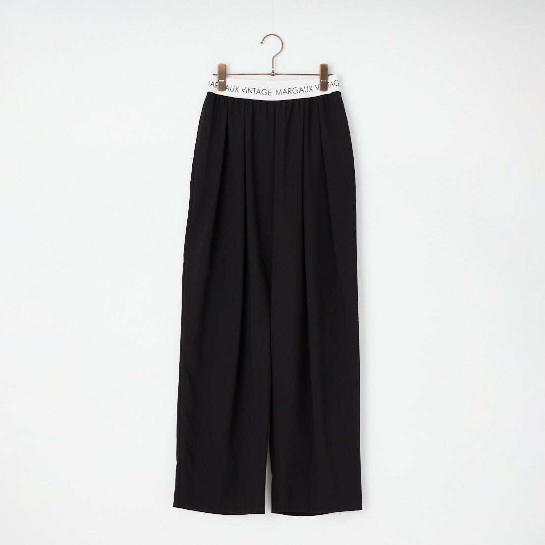 Margaux vintage [マルゴーヴィンテージ] ウエストロゴタックパンツ [MG-PT-26007-S] BLACK