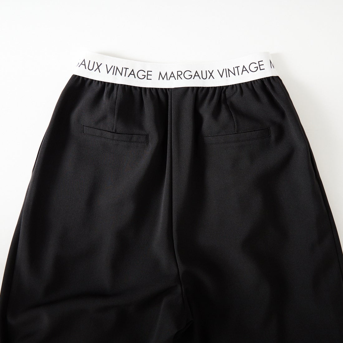Margaux vintage [マルゴーヴィンテージ] ウエストロゴタックパンツ [MG-PT-26007-S] BLACK