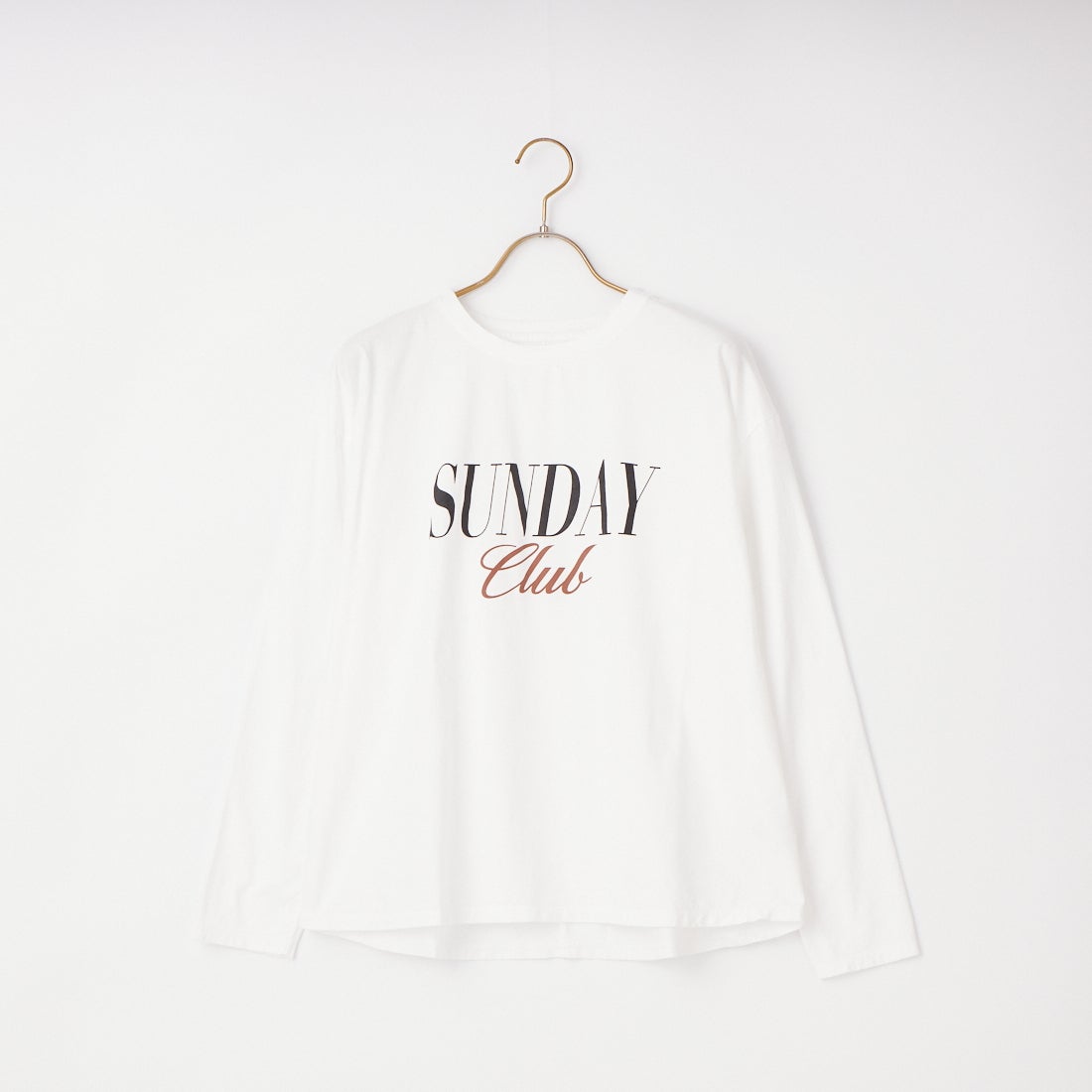 MICA&DEAL [マイカアンドディール] ロゴプリントロングスリーブTシャツ [0126109022] WHITE