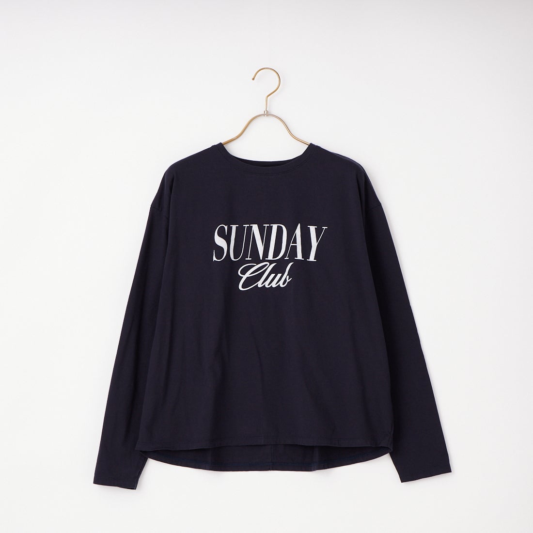 MICA&DEAL [マイカアンドディール] ロゴプリントロングスリーブTシャツ [0126109022] NAVY