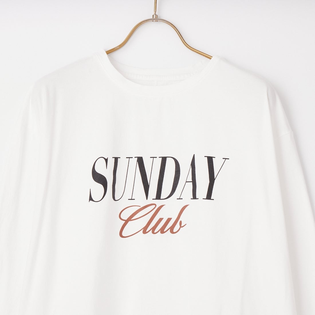 MICA&DEAL [マイカアンドディール] ロゴプリントロングスリーブTシャツ [0126109022] WHITE