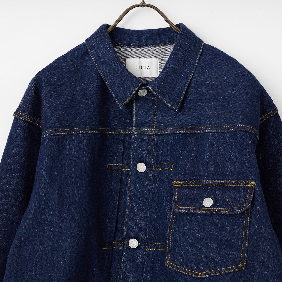 CIOTA [シオタ] シングルポケットデニムジャケット [JKLM-301-NIW] NAVY