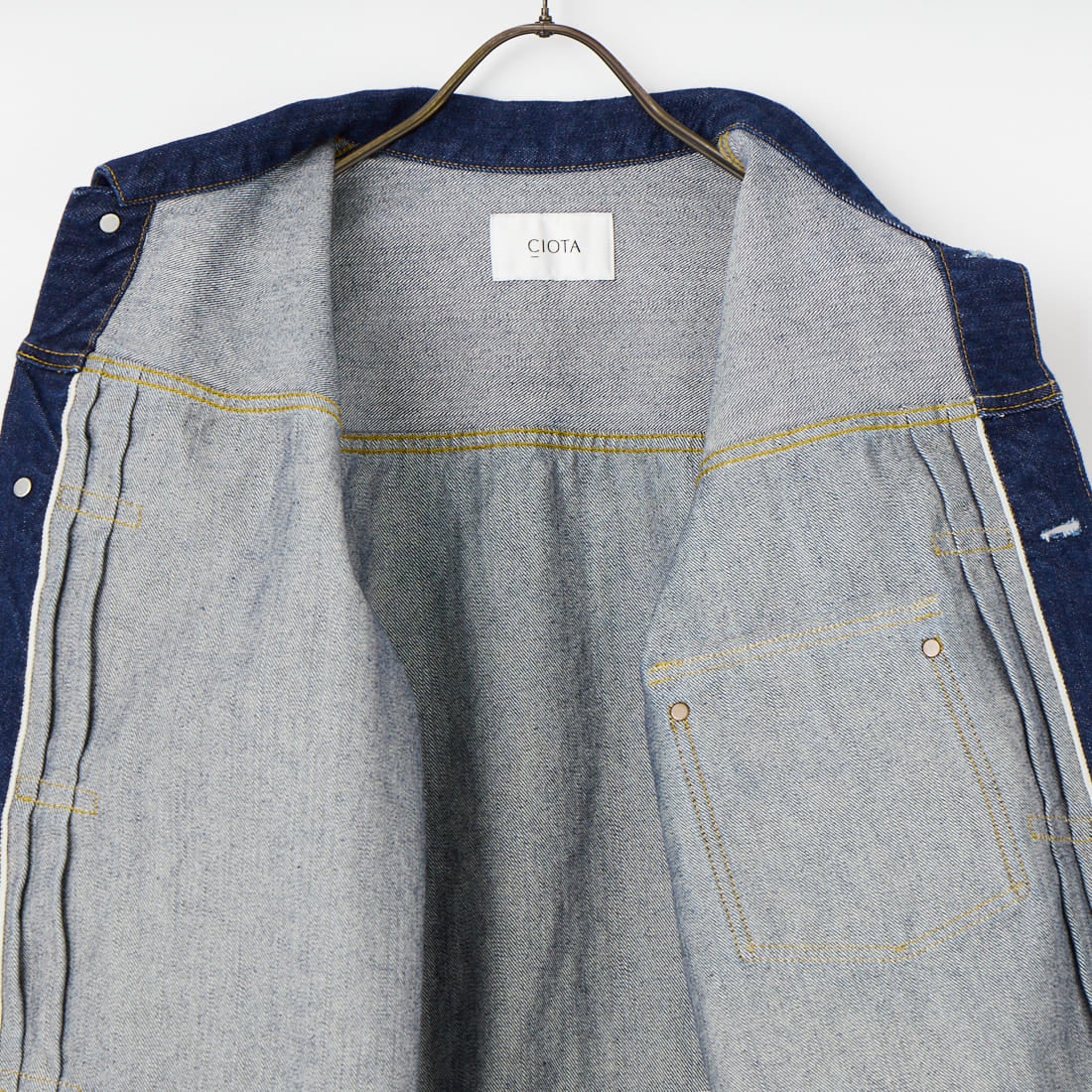 CIOTA [シオタ] シングルポケットデニムジャケット [JKLM-301-NIW] NAVY