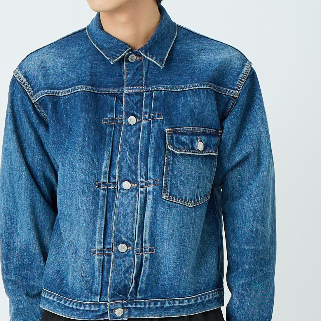 CIOTA [シオタ] シングルポケットデニムジャケット [JKLM-301-NIMDBL-D] MID DK.BLU