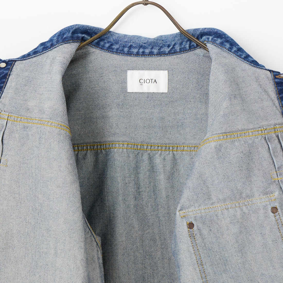 CIOTA [シオタ] シングルポケットデニムジャケット [JKLM-301-NIMDBL-D] MID DK.BLU