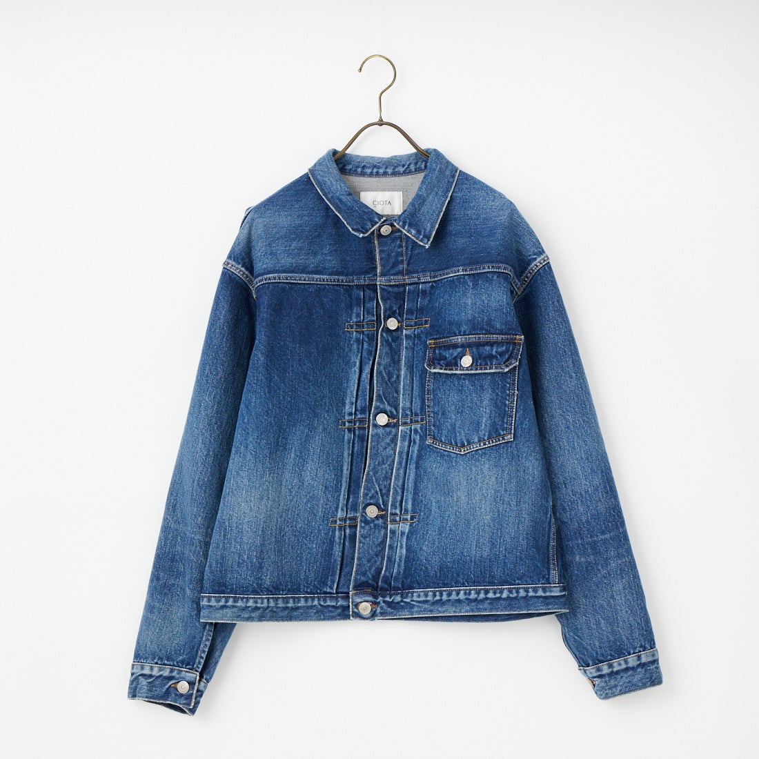 CIOTA [シオタ] シングルポケットデニムジャケット [JKLM-301-NIMDBL-D] MID DK.BLU