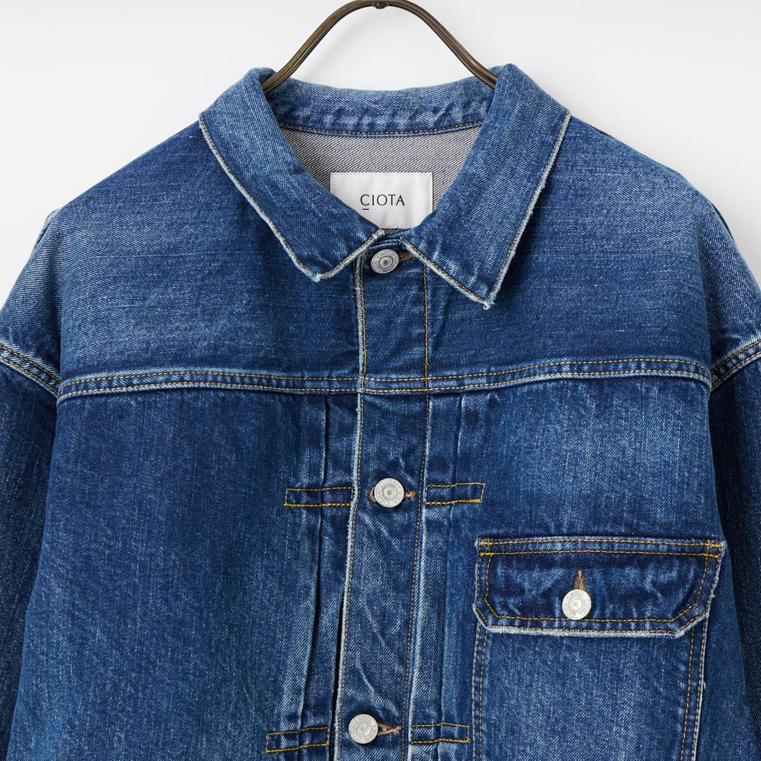 CIOTA [シオタ] シングルポケットデニムジャケット [JKLM-301-NIMDBL-D] MID DK.BLU