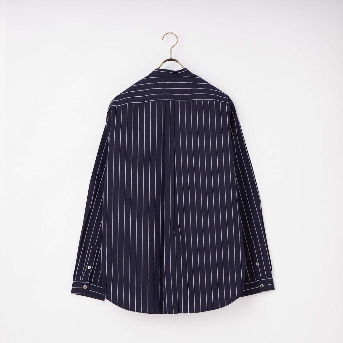 MANUAL ALPHABET [マニュアルアルファベット] バンドカラーワイドシャツ [MA-S-810] NAVY ST