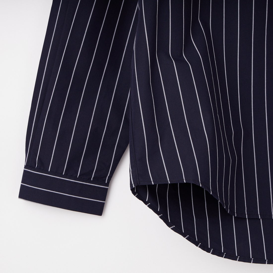 MANUAL ALPHABET [マニュアルアルファベット] バンドカラーワイドシャツ [MA-S-810] NAVY ST