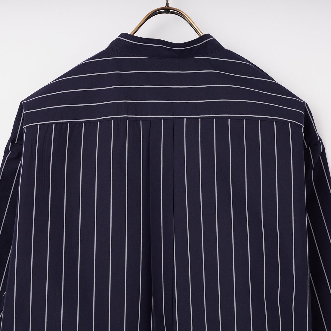 MANUAL ALPHABET [マニュアルアルファベット] バンドカラーワイドシャツ [MA-S-810] NAVY ST
