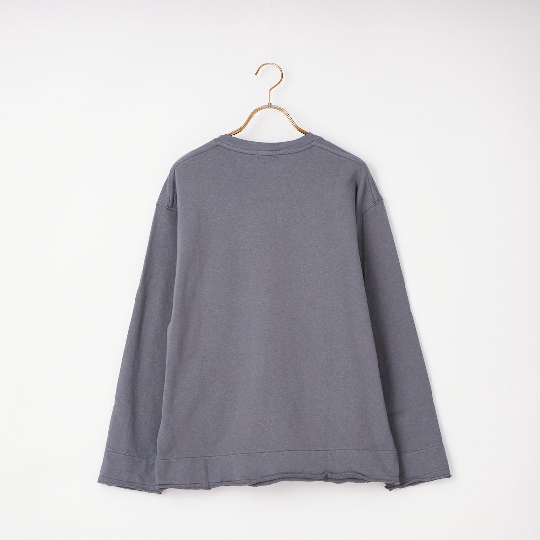 UNFIL [アンフィル] コットンオープンエンドヤーン テリースウェットシャツ [WXSP-UW119] STEEL BLUE