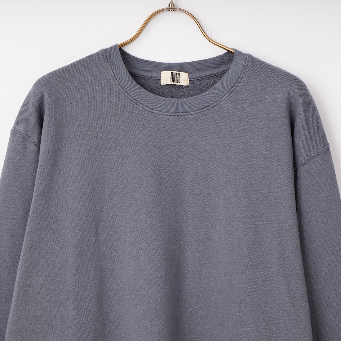 UNFIL [アンフィル] コットンオープンエンドヤーン テリースウェットシャツ [WXSP-UW119] STEEL BLUE