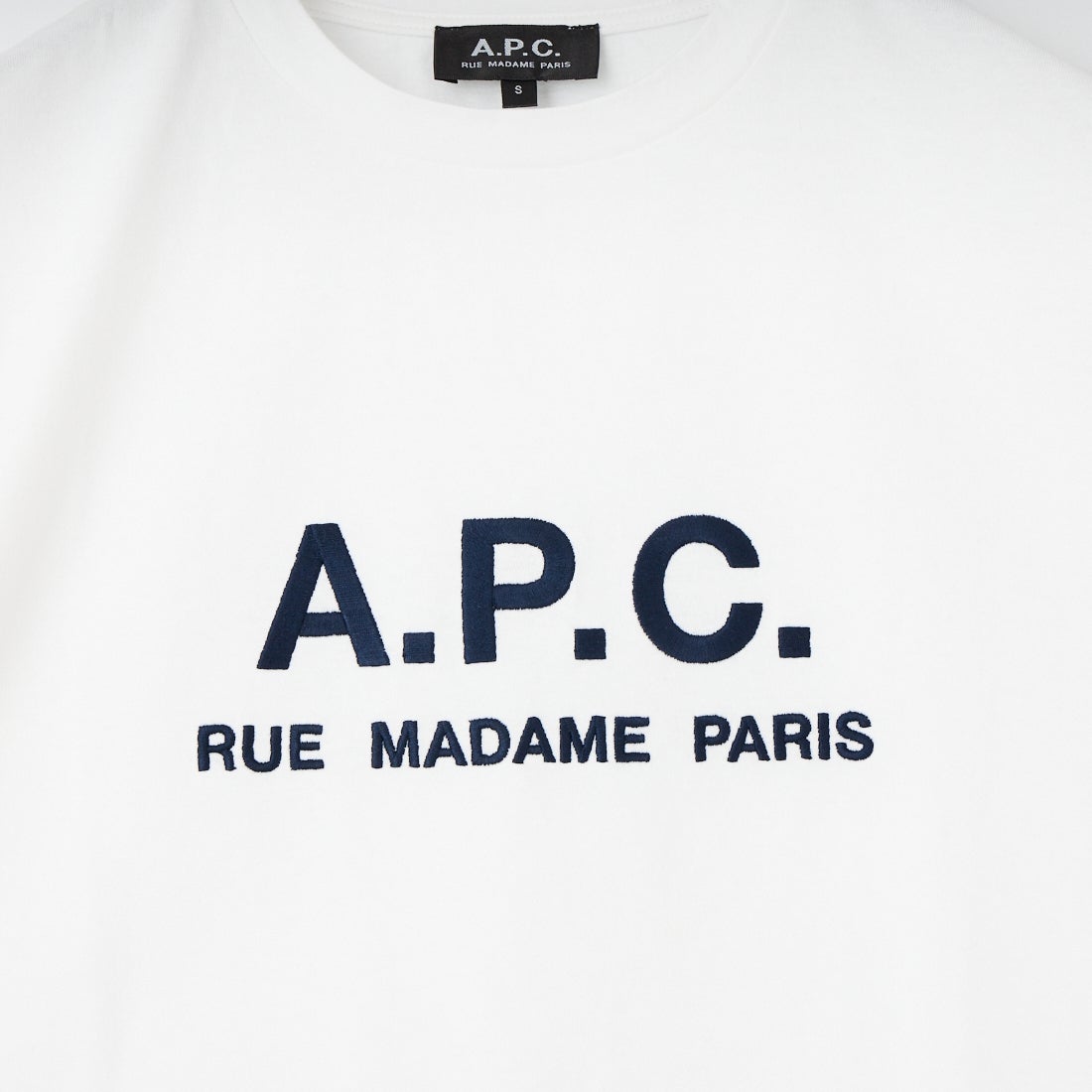 A.P.C. [アー・ペー・セー] APCロゴTシャツ [T-SHIRT-RUE-MADAME-2] 90 BLANC