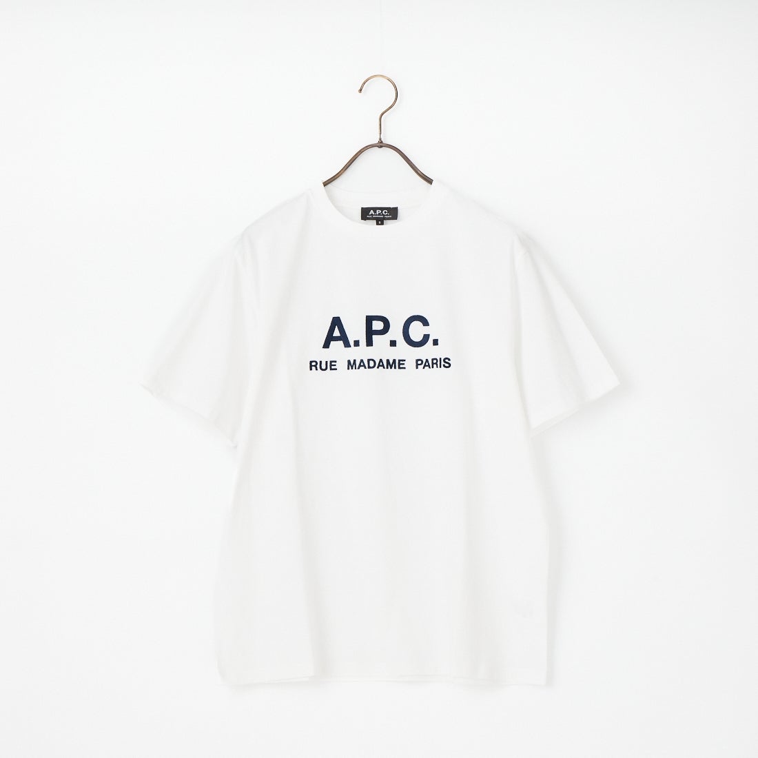 A.P.C. [アー・ペー・セー] APCロゴTシャツ [T-SHIRT-RUE-MADAME-2] 90 BLANC