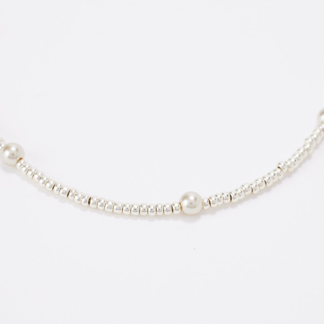 STELLA CIFFON [ステラシフォン] シードビーズ×パールネックレス [AST3-26N09] 00 SILVER