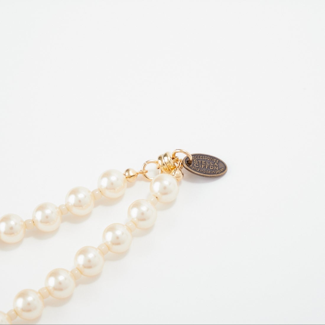 STELLA CIFFON [ステラシフォン] レジンパールロングネックレス [AST1-26N04] 02 OFF WHI