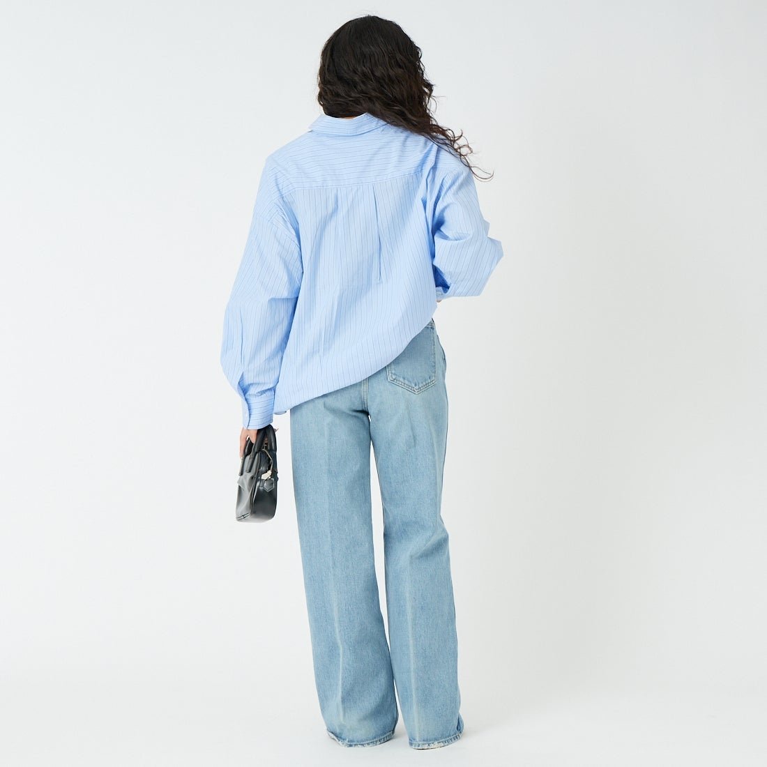 THE SHINZONE [ザ シンゾーン] パリジェンヌ デニムパンツ TYPE-2 [26SMSPA09] 83 BLUE &&モデル身長：162cm 着用サイズ：34&&