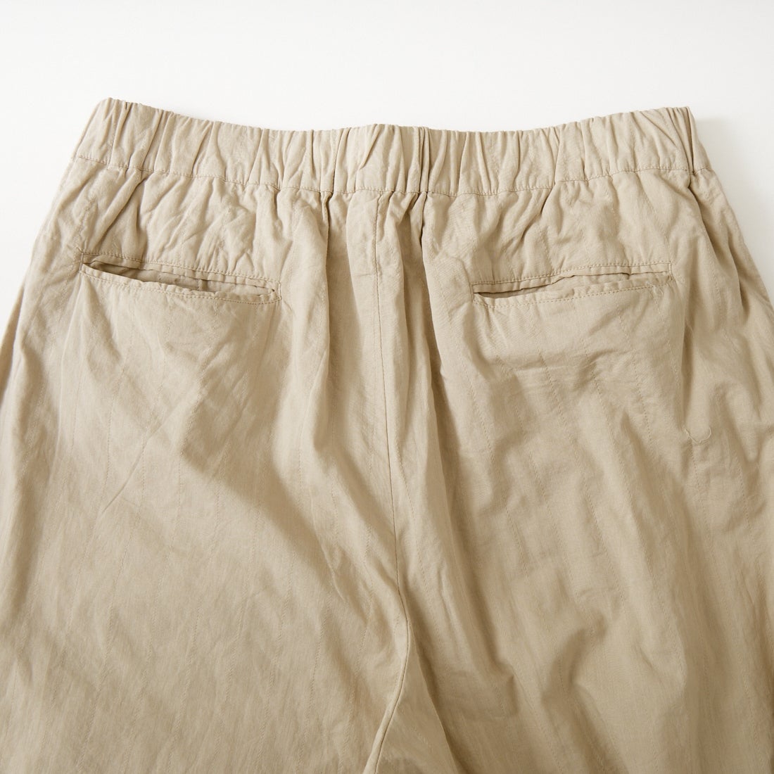 maison de soil [メゾンドソイル] 60sステッチド オーガニックキャンブリックワイドパンツ [NMDS26212] 8200 L.BEG