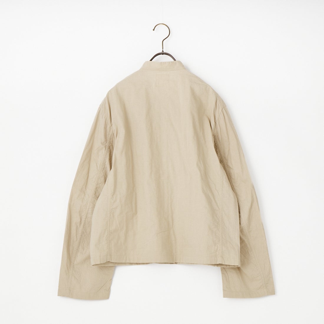 maison de soil [メゾンドソイル] 60sステッチド オーガニックキャンブリック フライフロントジャケット [NMDS26211] 8200 L.BEG