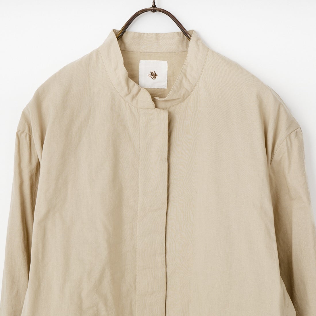 maison de soil [メゾンドソイル] 60sステッチド オーガニックキャンブリック フライフロントジャケット [NMDS26211] 8200 L.BEG