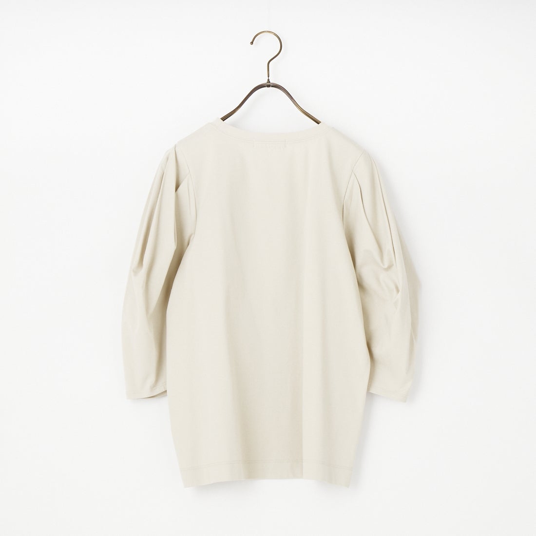 Jf Ready Made [ジェイエフレディメイド] 袖タック7分袖シルケットTシャツ [3211103] 714 ｸﾞﾚｰｼﾞ