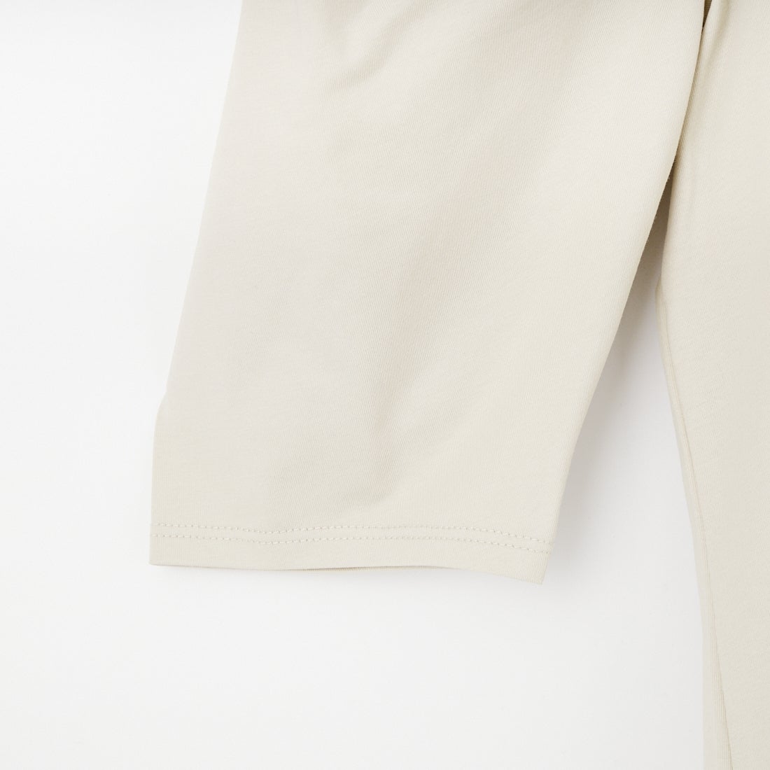 Jf Ready Made [ジェイエフレディメイド] 袖タック7分袖シルケットTシャツ [3211103] 714 ｸﾞﾚｰｼﾞ