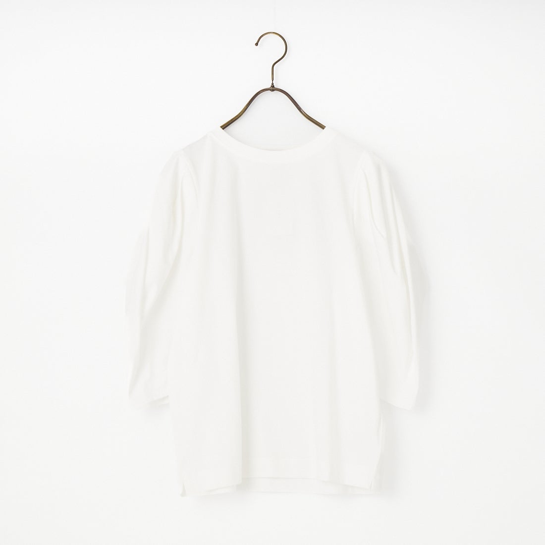 Jf Ready Made [ジェイエフレディメイド] 袖タック7分袖シルケットTシャツ [3211103] 101 ﾎﾜｲﾄ