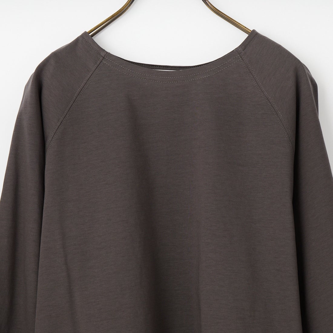 Jf Ready Made [ジェイエフレディメイド] シルケット天竺ラグラン7分袖Tシャツ [3211106] 802 ﾁｬｺｰﾙ