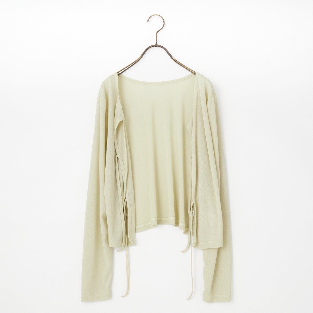 Jf Ready Made [ジェイエフレディメイド] 強撚フライス2WAYカーディガン [3211101] 421 ﾐﾝﾄ