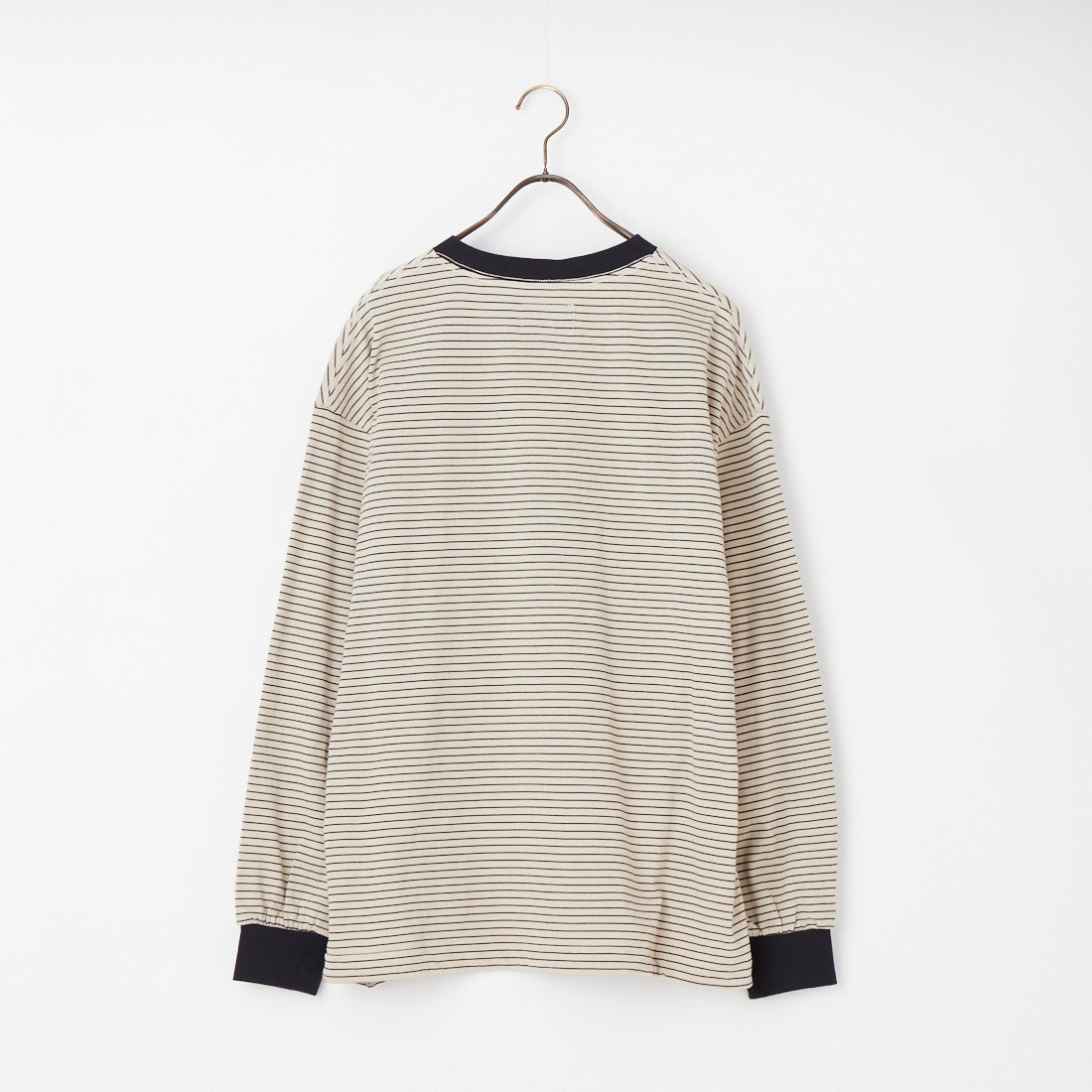 SLICK [スリック] マイクロボーダードローストリングTシャツ [5131007] 902 ECRU