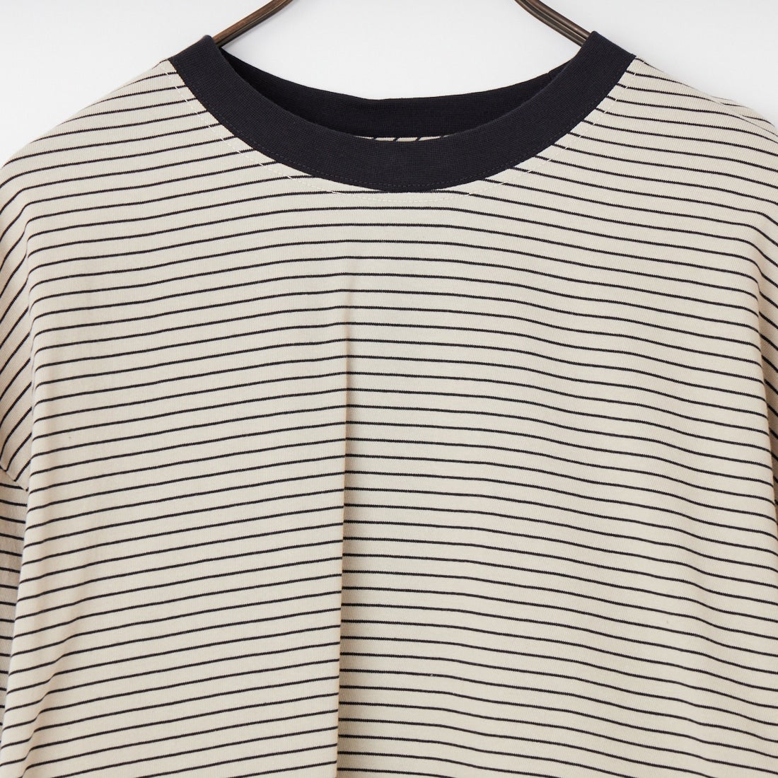 SLICK [スリック] マイクロボーダードローストリングTシャツ [5131007] 902 ECRU