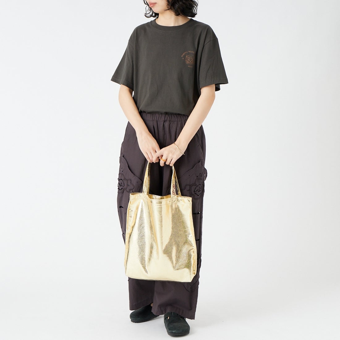 Bindu [ビンドゥー] パイソンシャイニーリバーストートバッグ [PD-100] GOLD