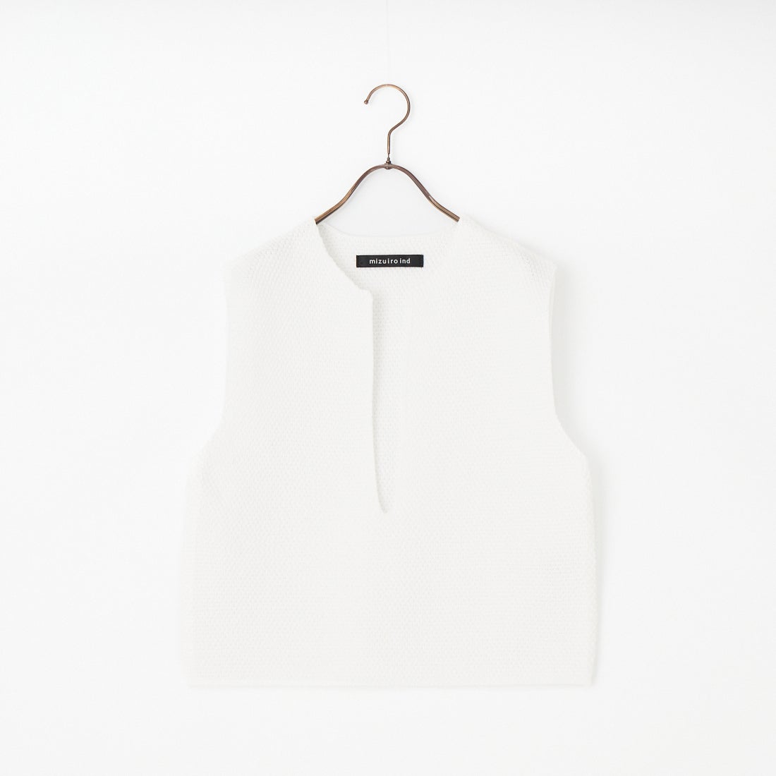 mizuiro ind [ミズイロインド] ディープVネックベスト [1-220075] 11 OFF WHI
