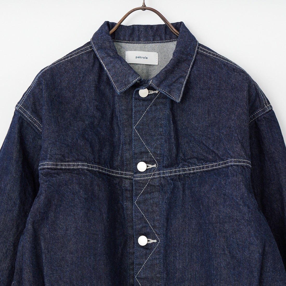 amne [アンヌ] 12.8ozデニムオミットブルゾン [AMN-BL-022] INDIGO