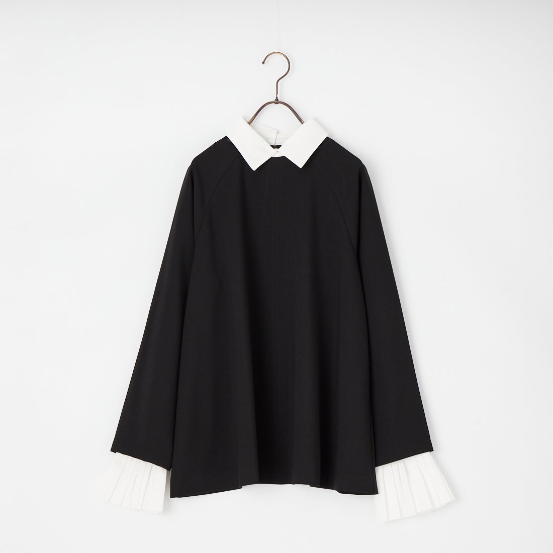 Margaux vintage [マルゴーヴィンテージ] カフス付きブラウス [MG-BL-26006-S] BLACK