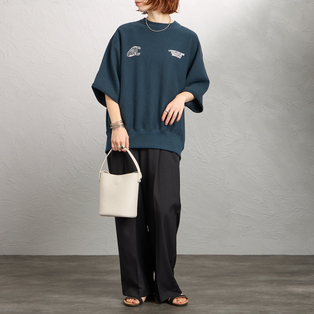 Americana [アメリカーナ] カットオフリバースウィーブスウェット [BRF-802A-2] ｽﾐｸﾛ