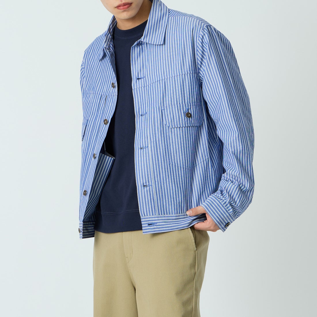 BLUE STRIP&&モデル身長：179cm 着用サイズ：L&&