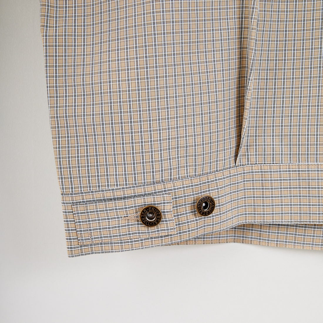 UNIVERSAL OVERALL [ユニバーサルオーバーオール] 別注 シャツトラッカージャケット [U2613401IN-JF] BEIGE CHEC